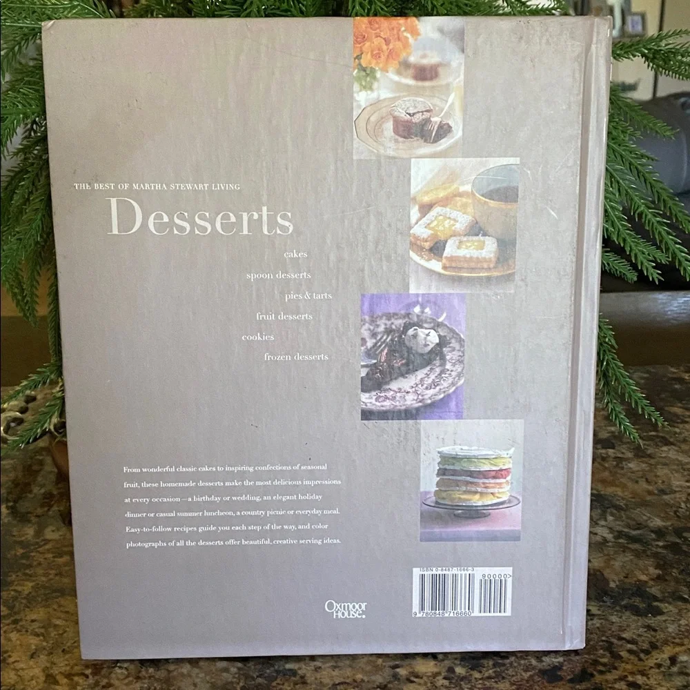 The Best of Martha Stewart Living Desserts cookbook copyright 1998